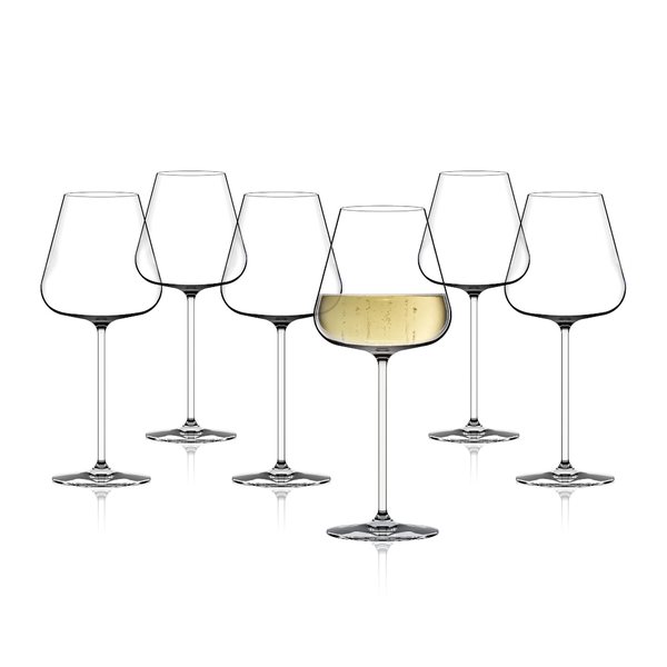 Italesse Etoile Champagne Flutes, Set of 6 – 480ml Crystalline Glass