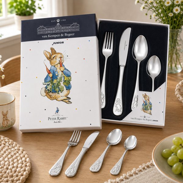 Peter Rabbit Children's Cutlery Set – 4-Piece Stainless Steel by Keltum